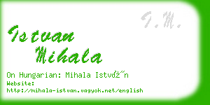 istvan mihala business card